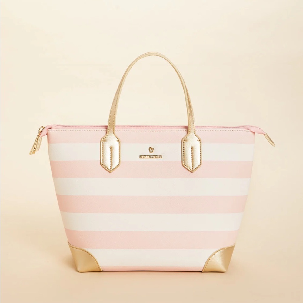Spartina 449 Pink and White lunch bag
